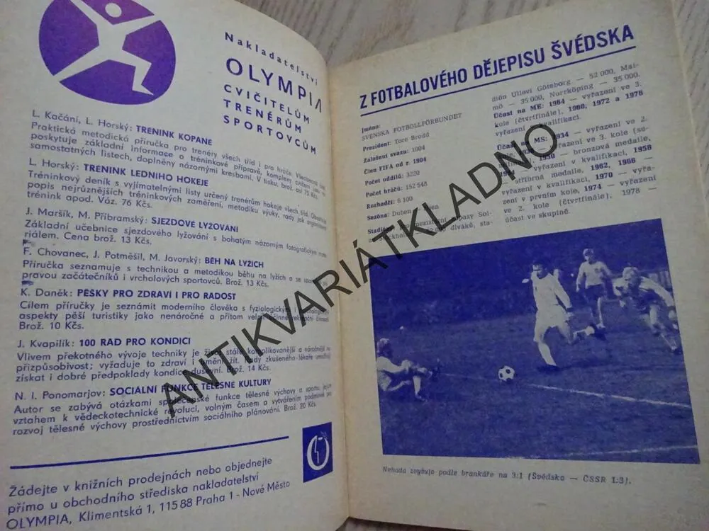 ČSSR - ŠVÉDSKO, KVALIFIKACE MISTROVSTVÍ EVROPY, 10. X. 1979 - PRAHA - STRAHOV, FOTBAL