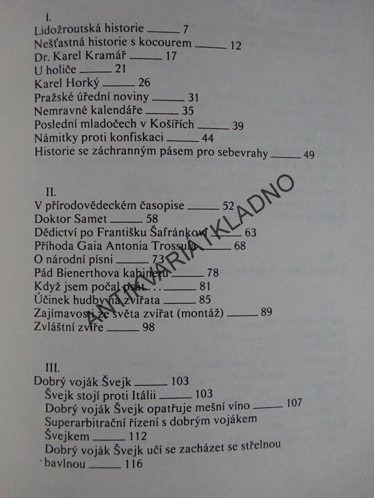 LIDOŽROUTSKÁ HISTORIE, DRUHÝ DEKAMERON, JAROSLAV HAŠEK, **an