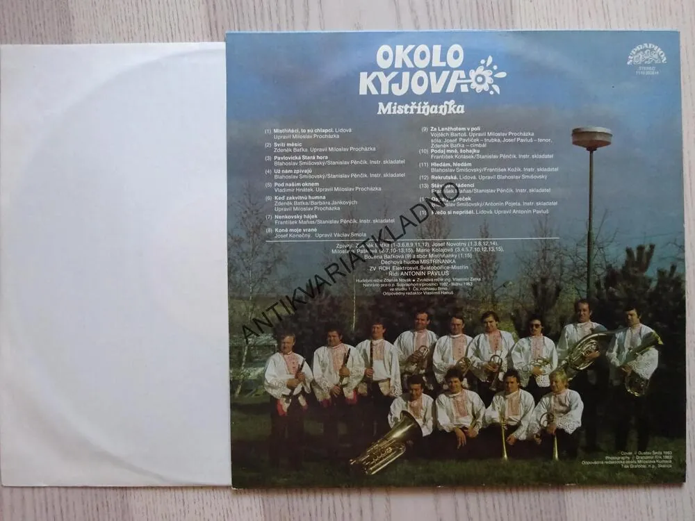 OKOLO KYJOVA, MISTŘÍŇANKA, LIDOVÉ PÍSNĚ, LP