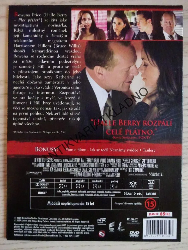 NEZNÁMÝ SVŮDCE, DVD FILM