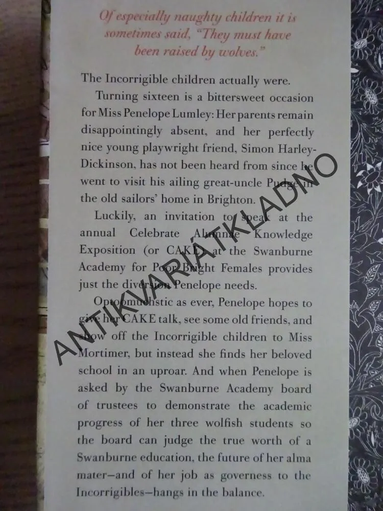 THE INCORRIGIBLE CHILDREN OF ASHTON PLACE, THE INTERRUPTED TALE, MARYROSE WOOD, **an