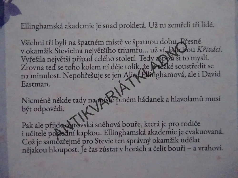 BÍLÁ PAST, MAUREEN JOHNSONOVÁ, **an