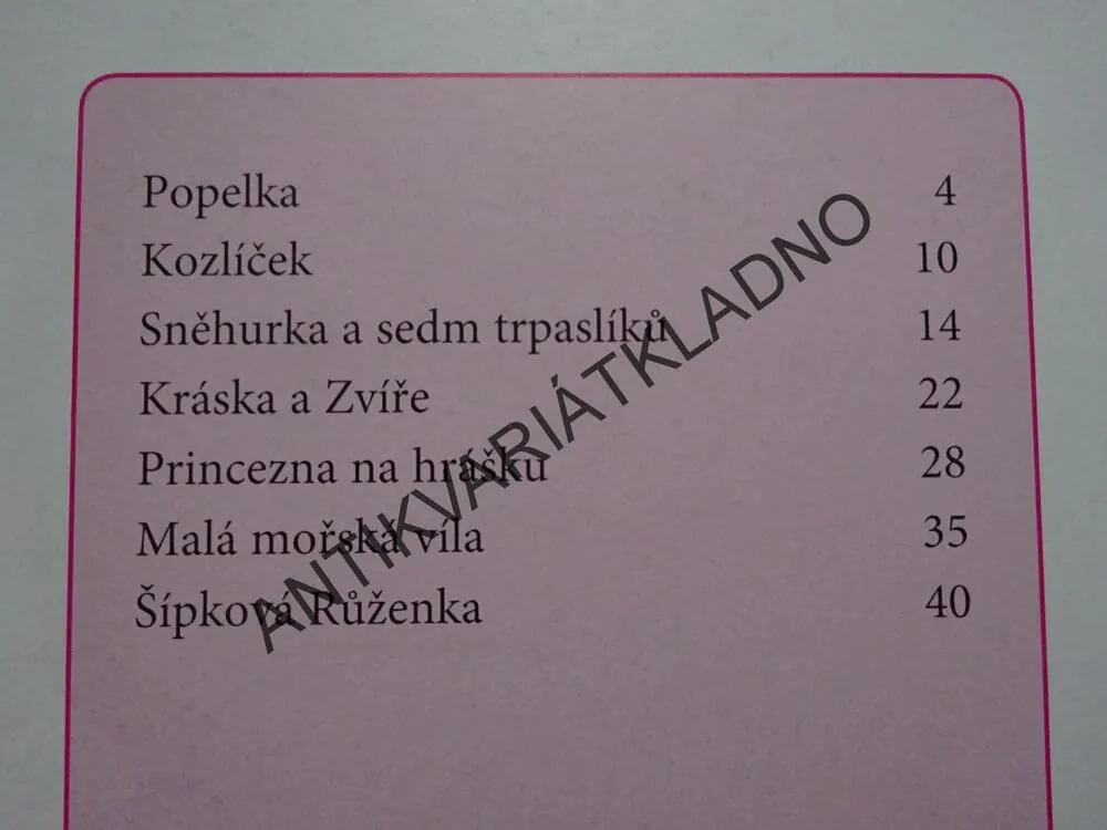 POHÁDKY PRO MALÉ PRINCEZNY, **an