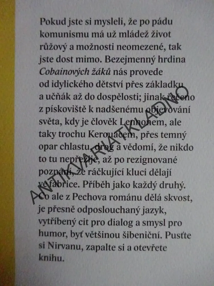 COBAINOVI ŽÁCI, MIROSLAV PECH, **an