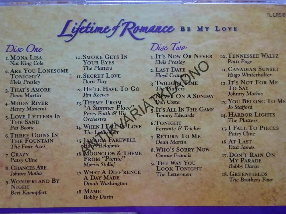 LIFETIME OF ROMANCE, BE MY LOVE, 2 CD