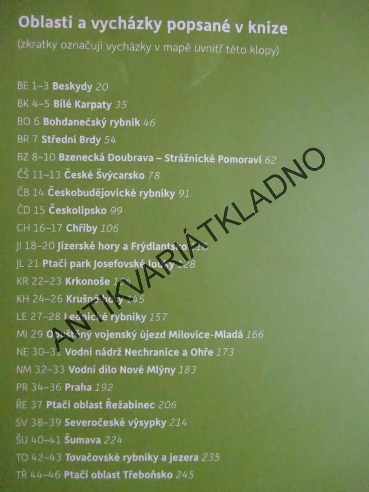 KAM ZA PTÁKY V ČESKÉ REPUBLICE, ALENA KLVAŇOVÁ A KOLEKTIV, **an