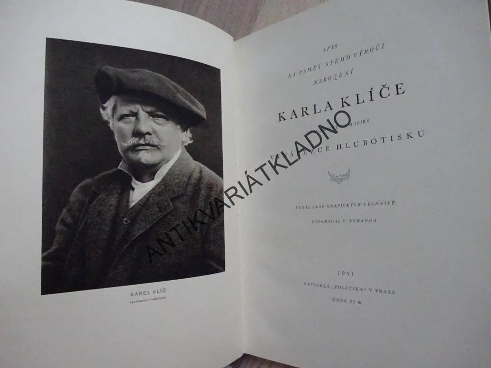 STÉ VÝROČÍ NAROZENÍ KARLA KLÍČE, KAREL KLÍČ, **an
