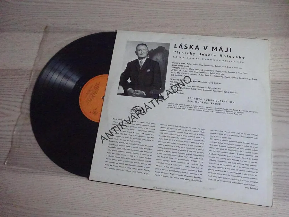 LÁSKA V MÁJI, JOSEF HOTOVÝ, LIDOVÉ PÍSNĚ, LP