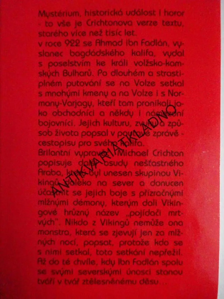 POJÍDAČI MRTVÝCH, MICHAEL CRICHTON