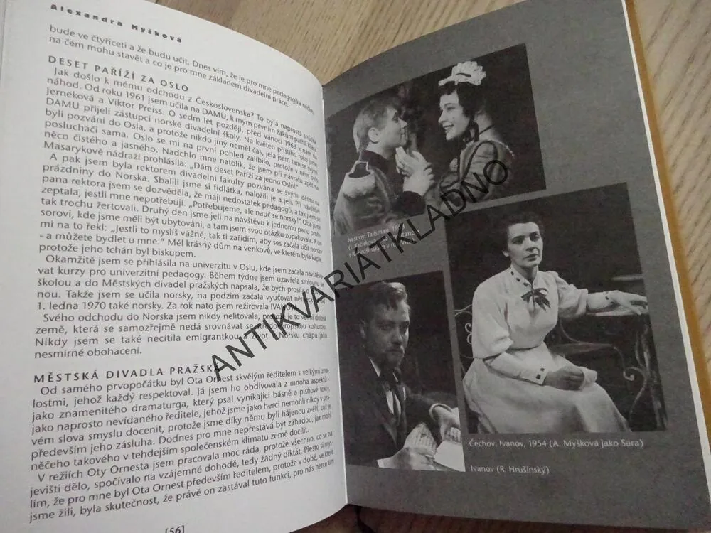 SLAVNÁ ÉRA MĚSTSKÝCH DIVADEL PRAŽSKÝCH, ORNESTINUM, MARIE VALTROVÁ, **an