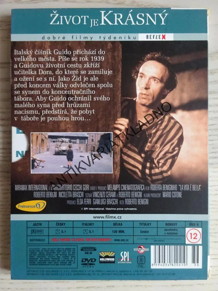 ŽIVOT JE KRÁSNÝ, DVD FILM