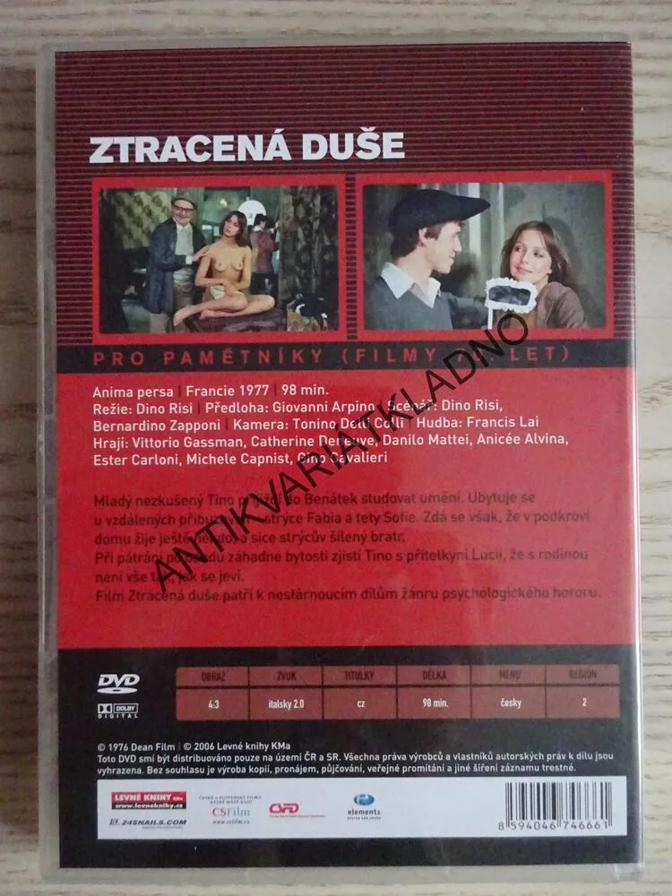 ZTRACENÁ DUŠE, DVD FILM