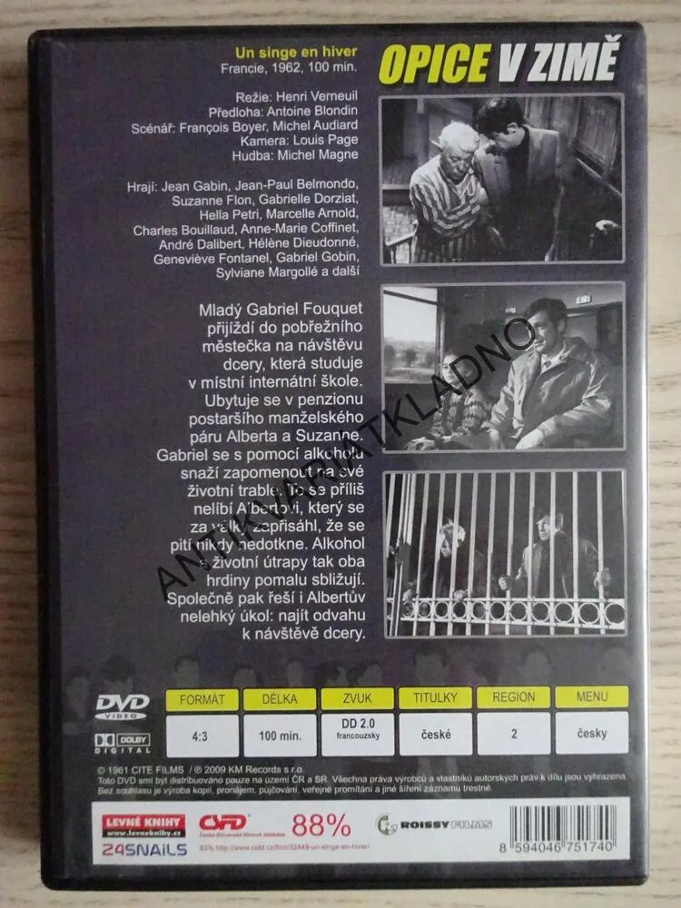 OPICE V ZIMĚ, DVD FILM