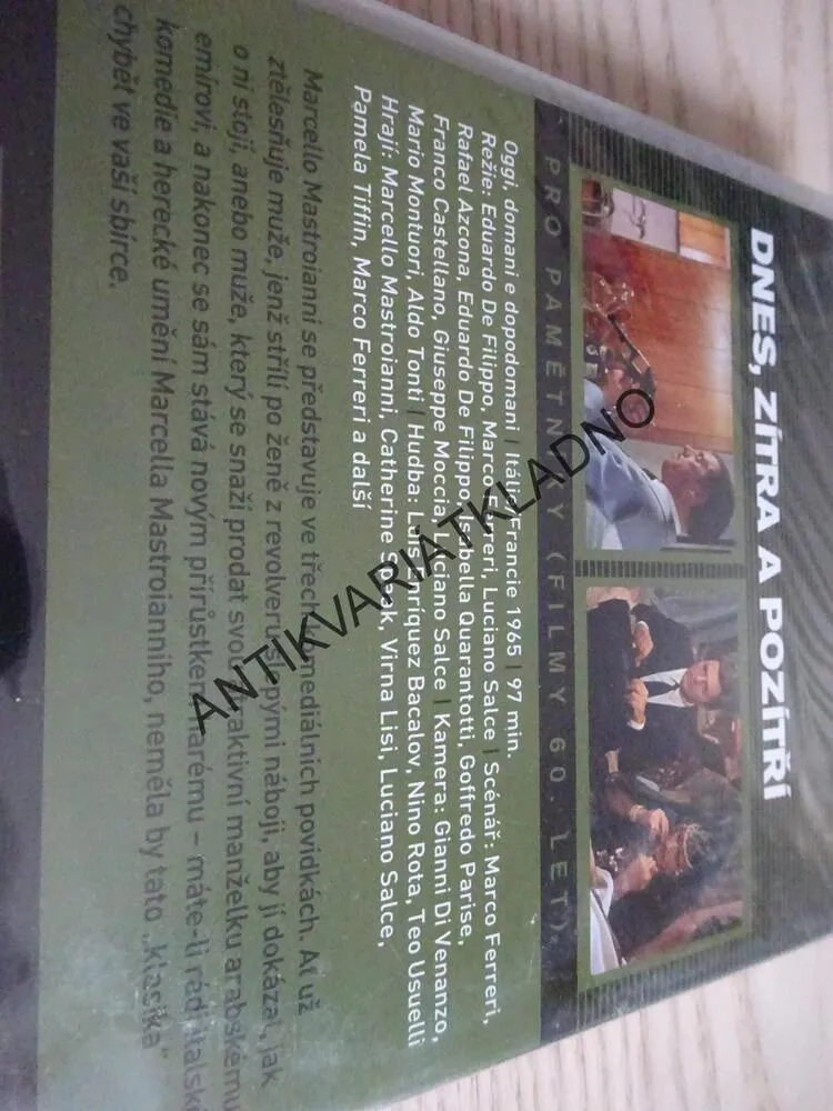 DNES, ZÍTRA A POZÍTŘÍ, DVD FILM