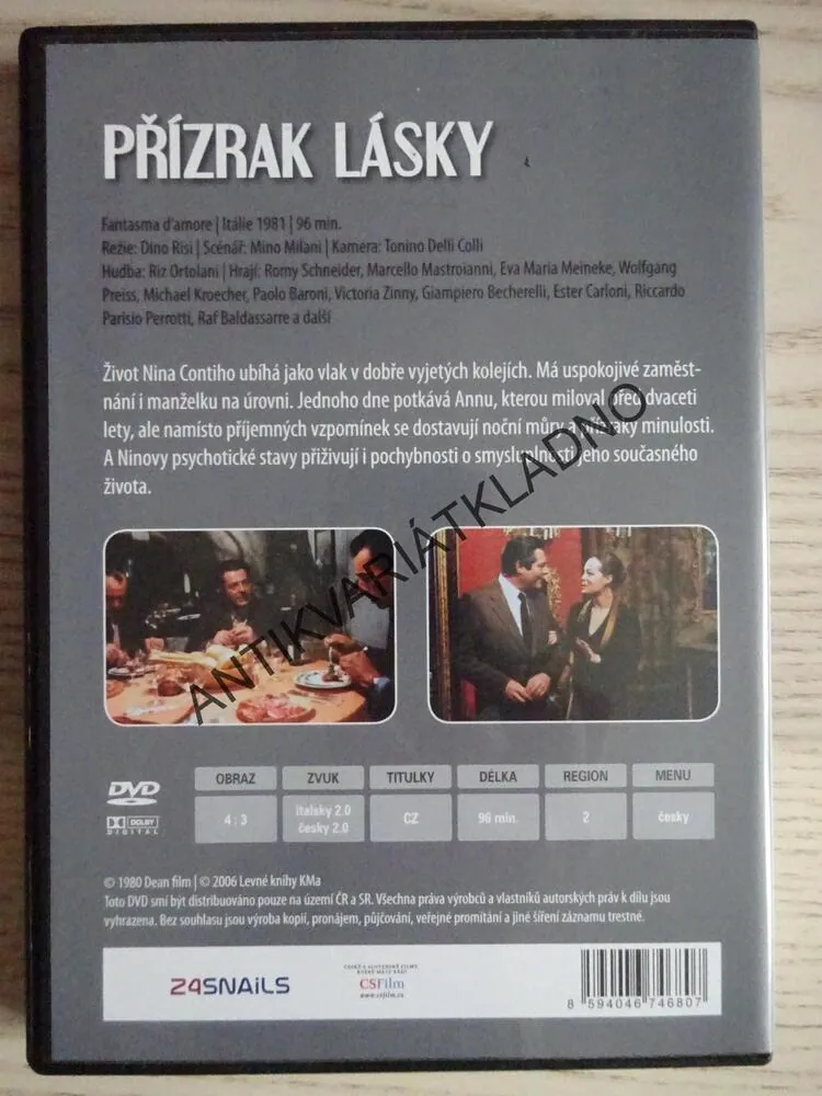 PŘÍZRAK LÁSKY, DVD FILM