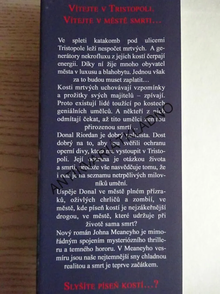 PÍSEŇ KOSTÍ, JOHN MEANEY, **an