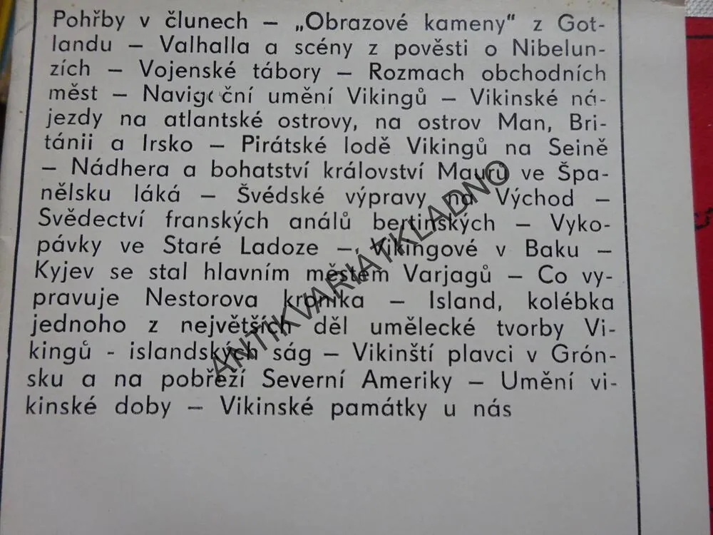 VIKINGOVÉ, HOLGER ARBMAN, **an