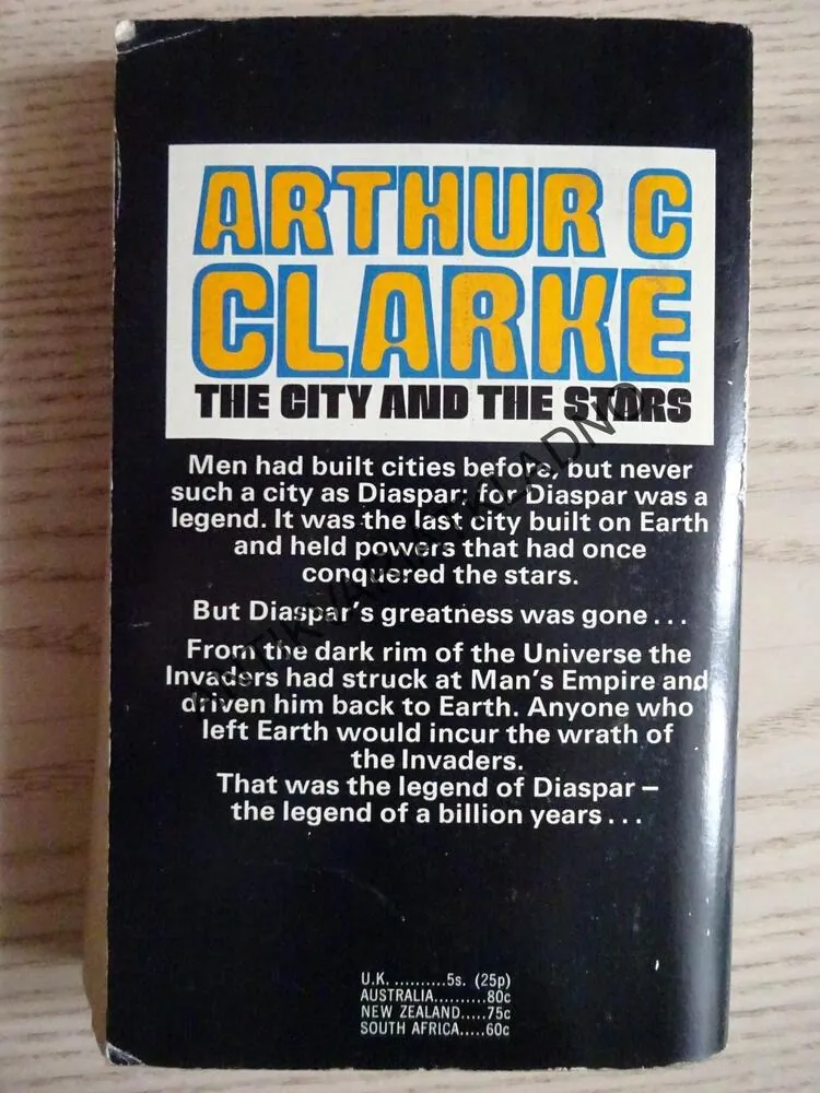 THE CITY AND THE STARS, ARTHUR C. CLARKE, ANGLICKY, **an