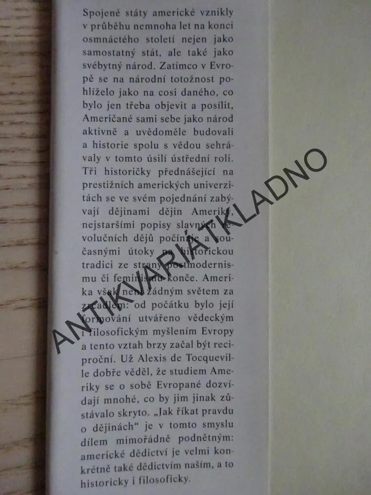 JAK ŘÍKAT PRAVDU O DĚJINÁCH, APPLEBYOVÁ, HUNTOVÁ, JACOBOVÁ, **an