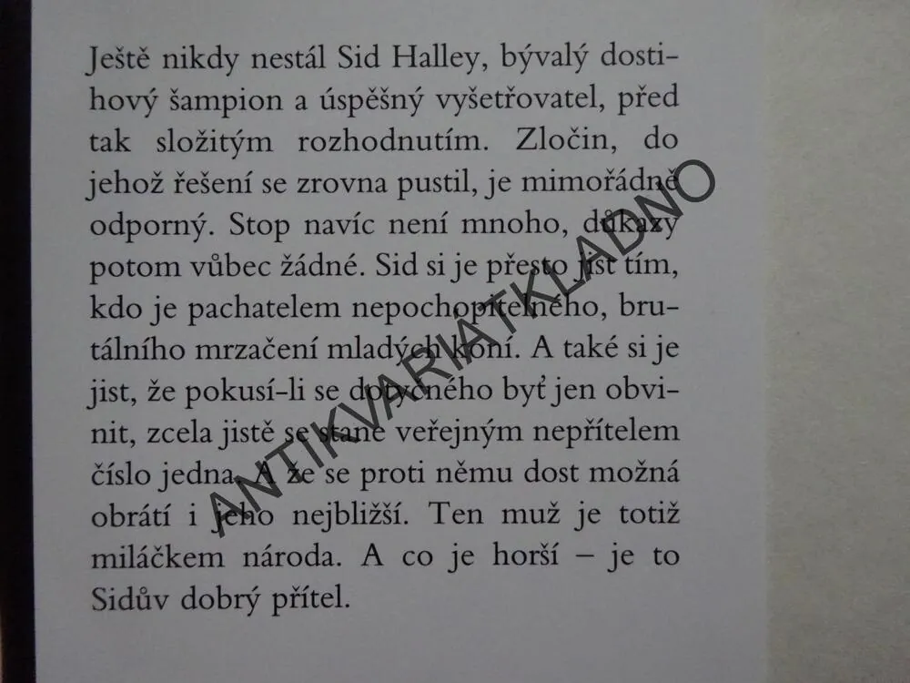 V NEMILOSTI, DICK FRANCIS, **an