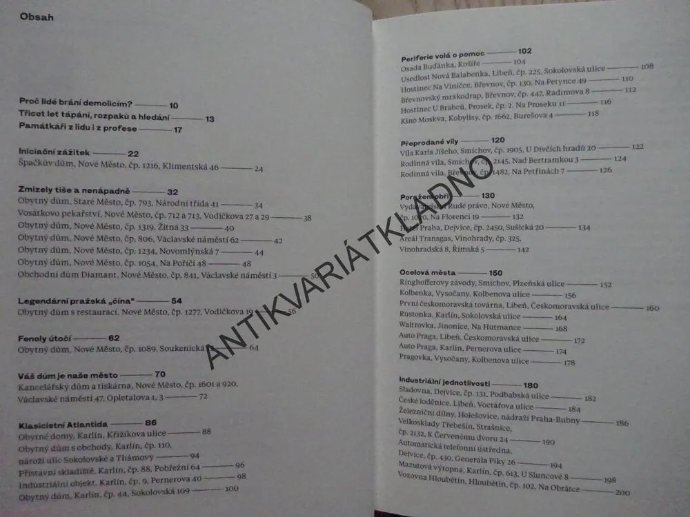 ZBOŘENO, ZANIKLÉ PRAŽSKÉ STAVBY 1990-2020, KATEŘINA BEČKOVÁ, **an
