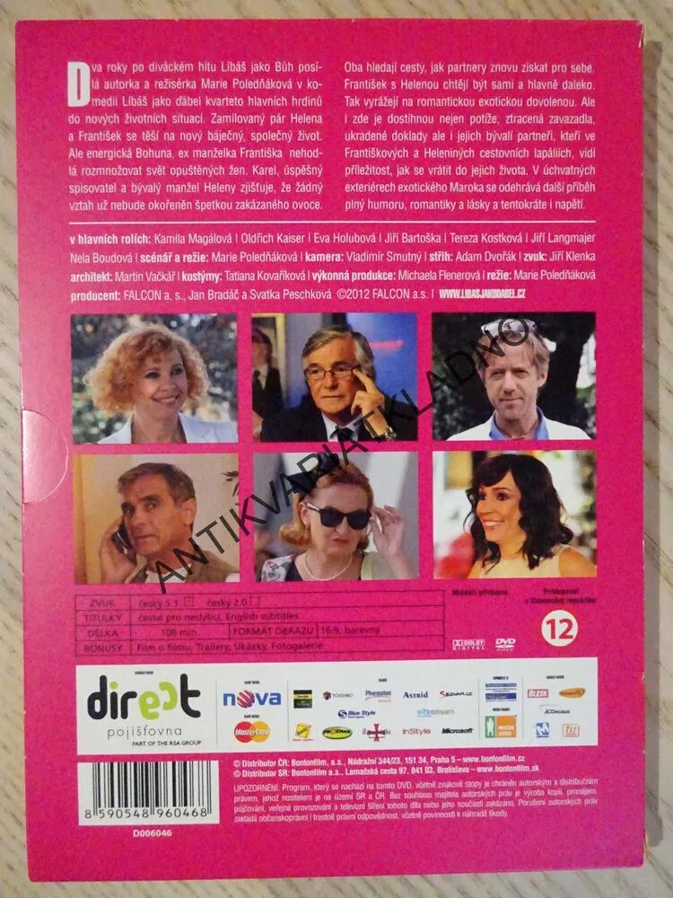 LÍBÁŠ JAKO ĎÁBEL, DVD FILM ČR