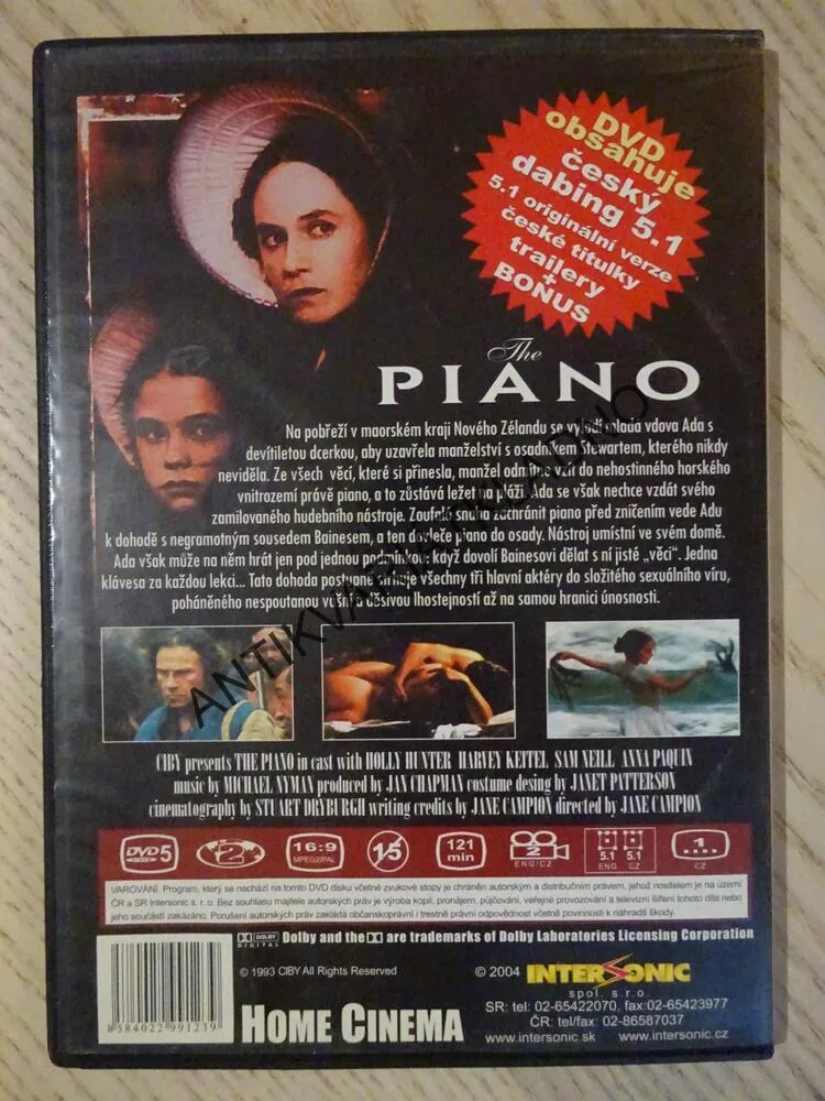 THE PIANO, DVD FILM