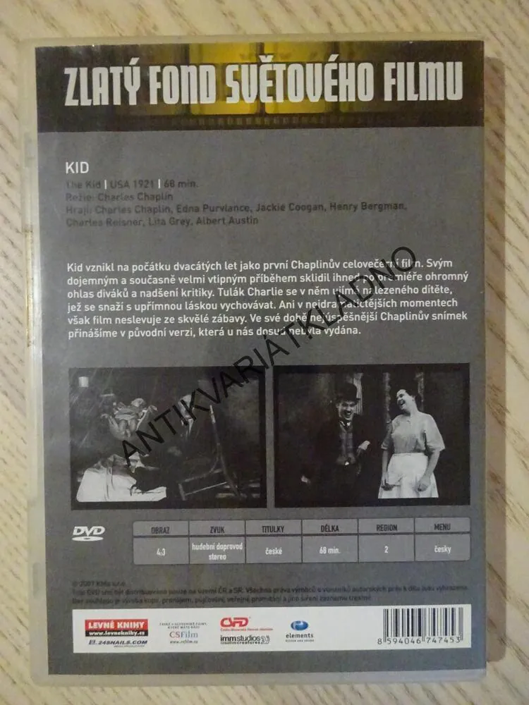 KID, CHARLES CHAPLIN, DVD FILM 