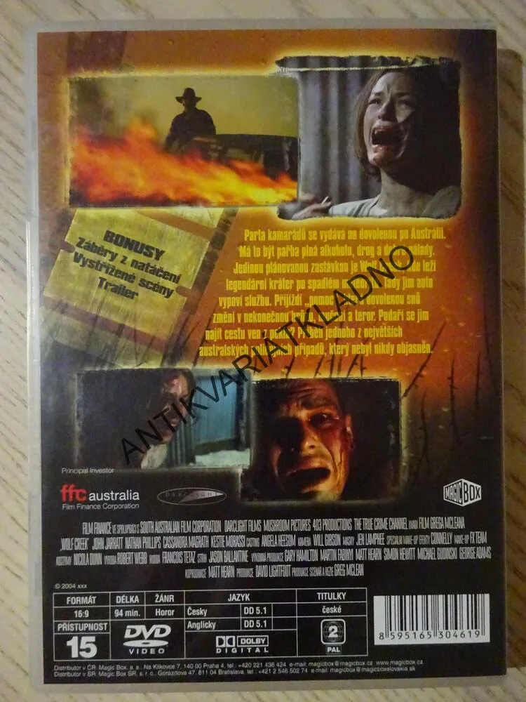 WOLF CREEK, DVD FILM