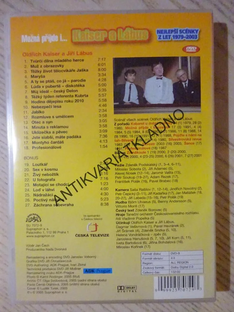 MOŽNÁ PŘIJDE I... KAISER A LÁBUS, SCÉNKY 1979-2003, DVD FILM