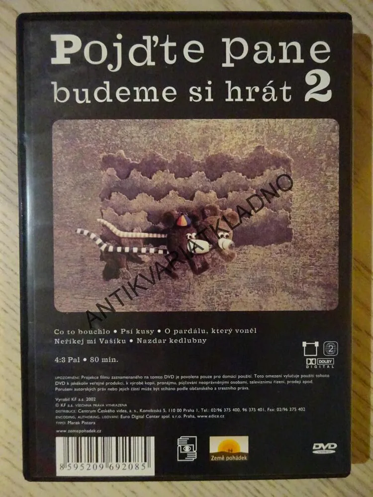 POJĎTE PANE BUDEME SI HRÁT 2., DVD FILM