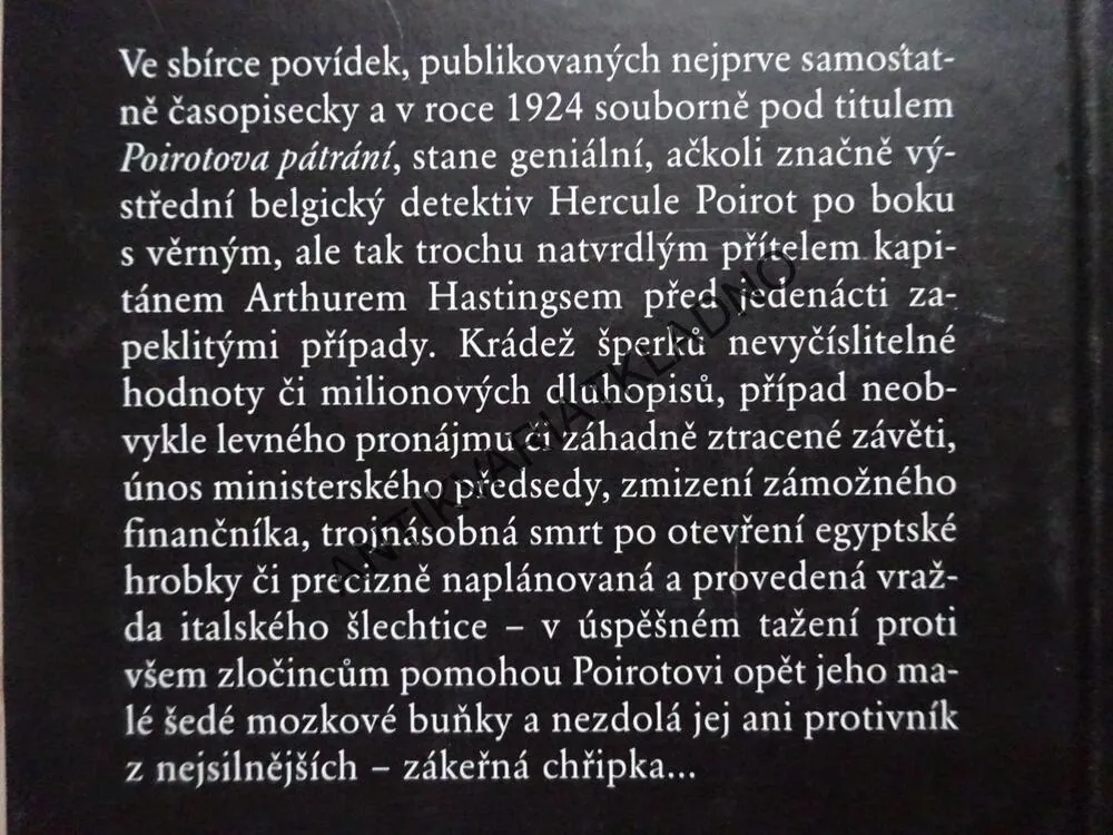 POIROTOVA PÁTRÁNÍ, AGATHA CHRISTIE, **an