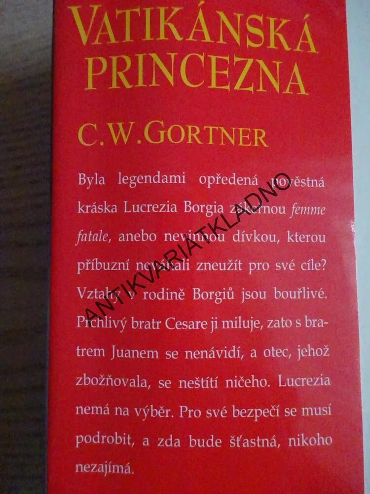 VATIKÁNSKÁ PRINCEZNA, CHRISTOPHER W. GORTNER, **an