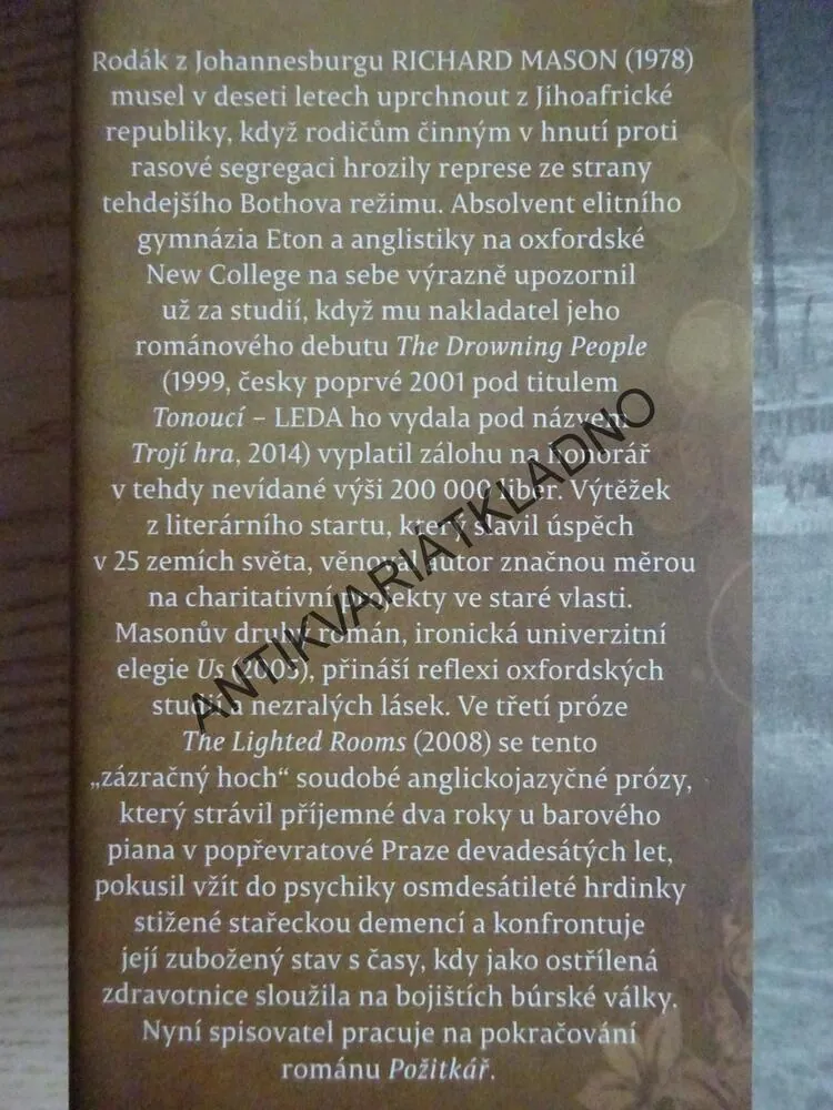 POŽITKÁŘ, RICHARD MASON, **an