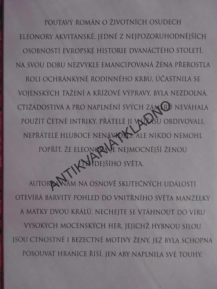 LVICE Z AKVITÁNIE, TANJA KINKELOVÁ, **an