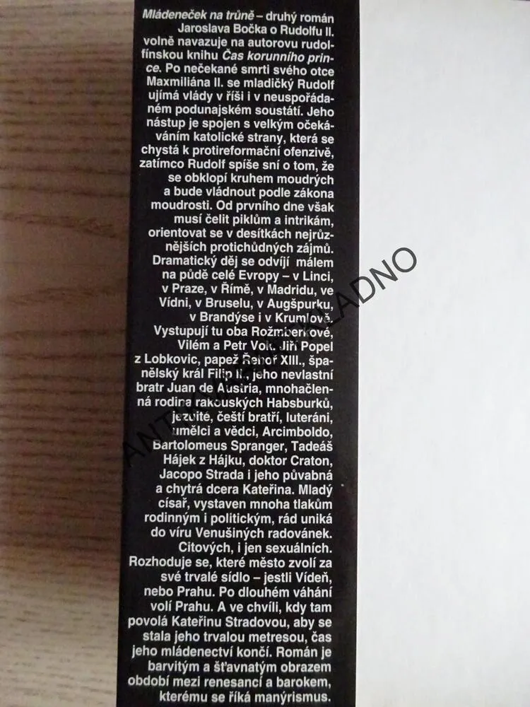 MLÁDENEČEK NA TRŮNĚ, JAROSLAV BOČEK, **an