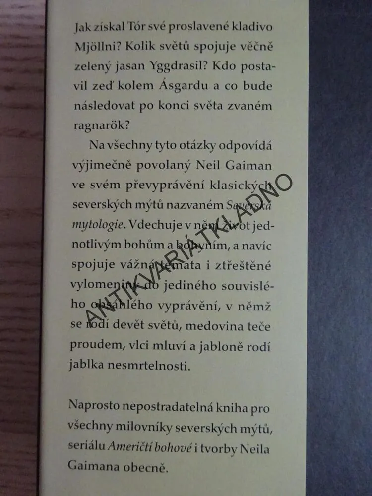 SEVERSKÁ MYTOLOGIE, NEIL GAIMAN, **an