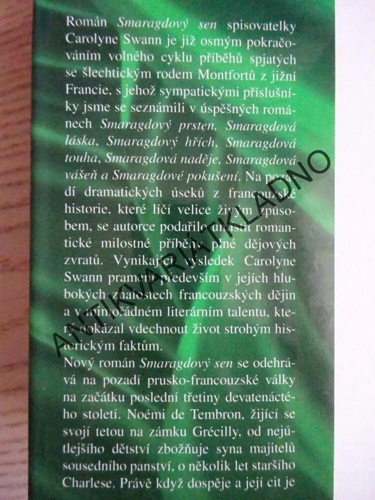 SMARAGDOVÝ SEN, CAROLYNE SWANN, **an