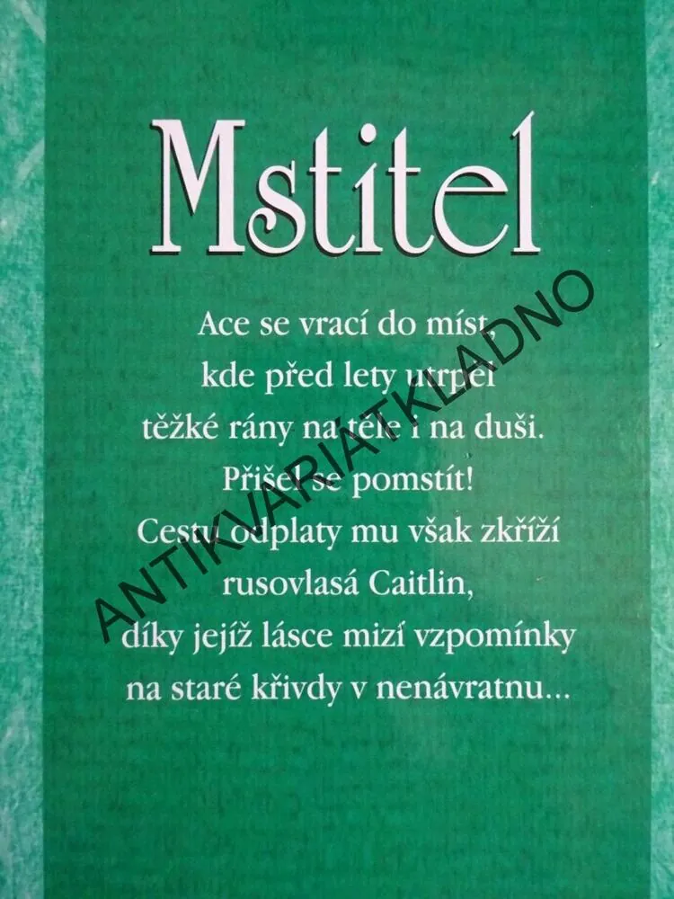 MSTITEL, CATHERINE ANDERSONOVÁ, **an