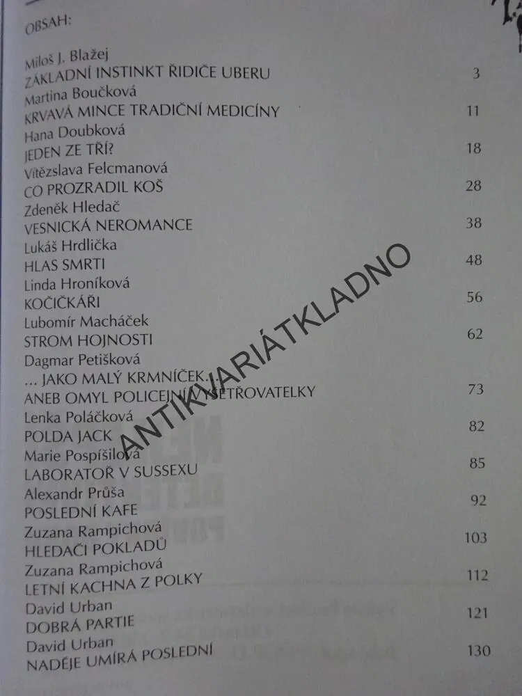 NEJLEPŠÍ DETEKTIVNÍ POVÍDKY ROKU, **an