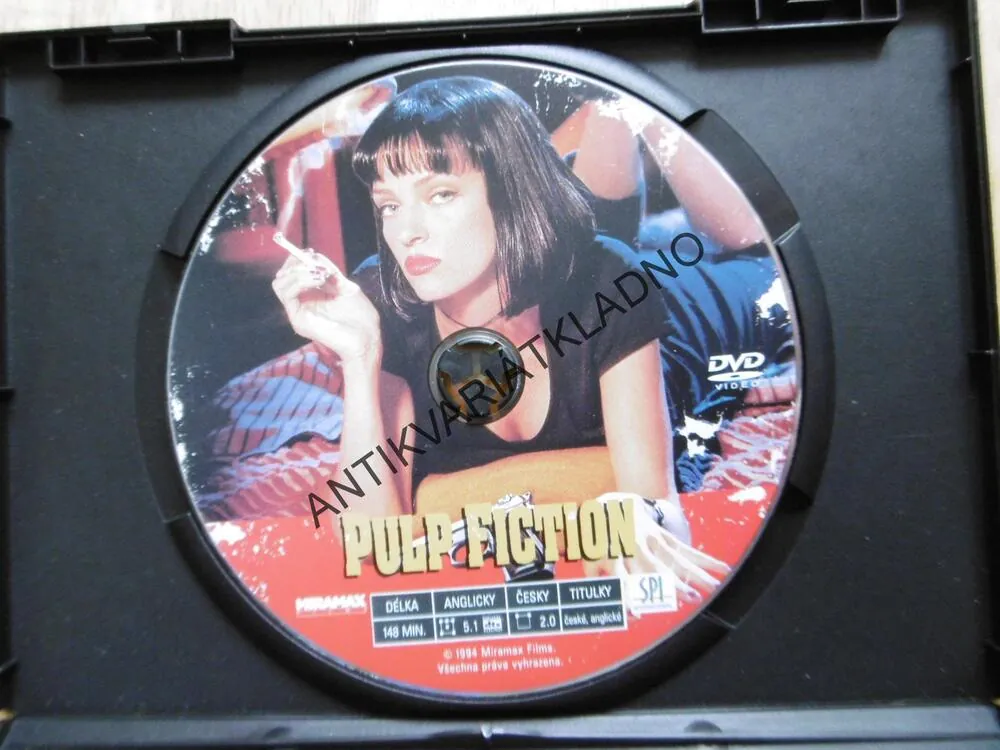 PULP FICTION, TARANTINO, TRAVOLTA, DVD FILM