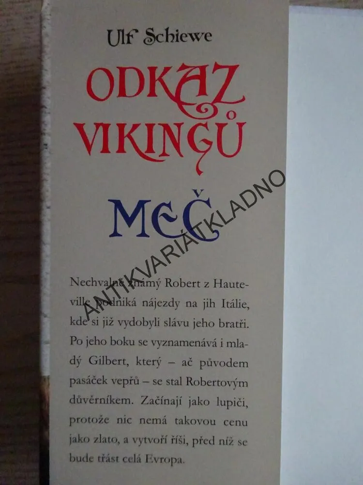 ODKAZ VIKINGŮ, MEČ, ULF SCHIEWE,  **an
