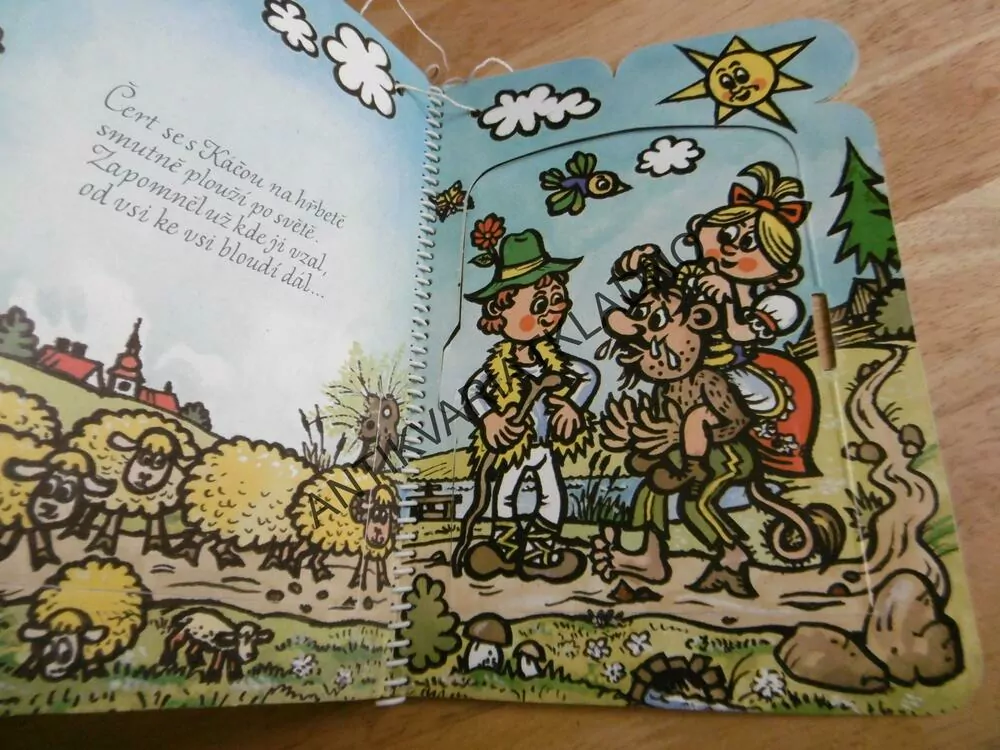 ČERT A KÁČA, SKÝPALA, HALAZA, 1982, SKLÁDACÍ POHÁDKA