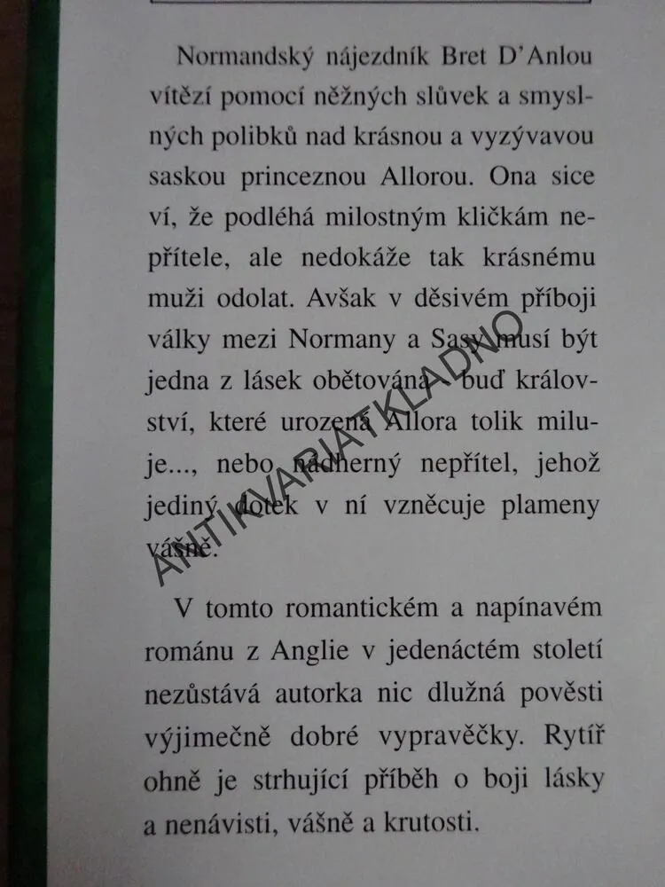 RYTÍŘ OHNĚ, SHANNON DRAKE, **an