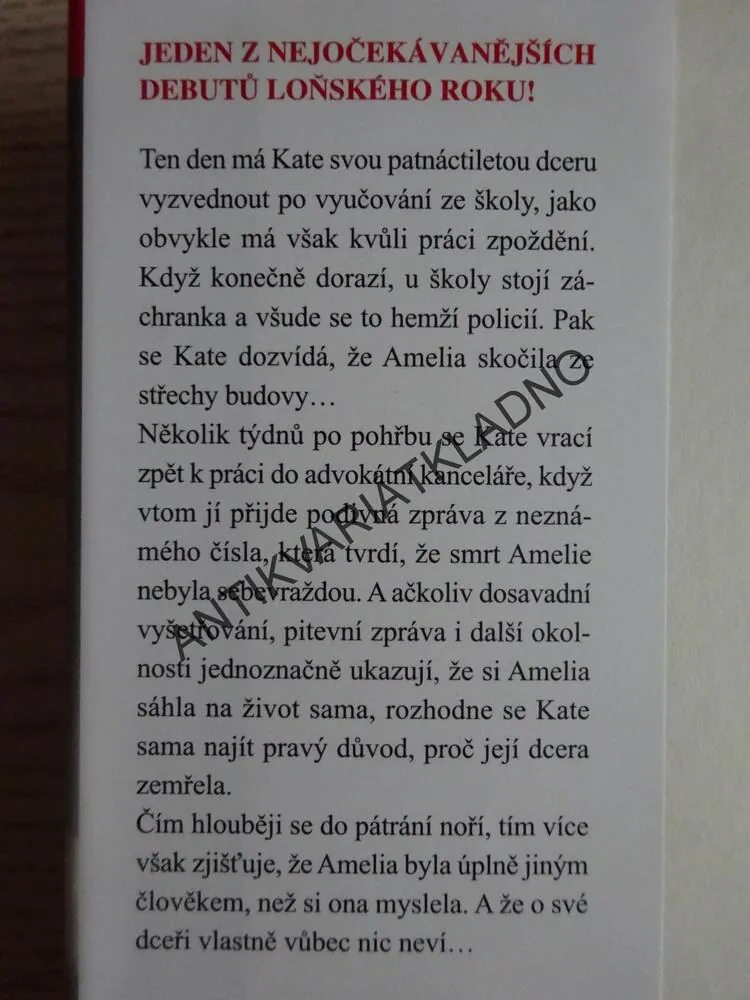 PŘÍPAD AMELIA, KIMBERLY MCCREIGHT, **an