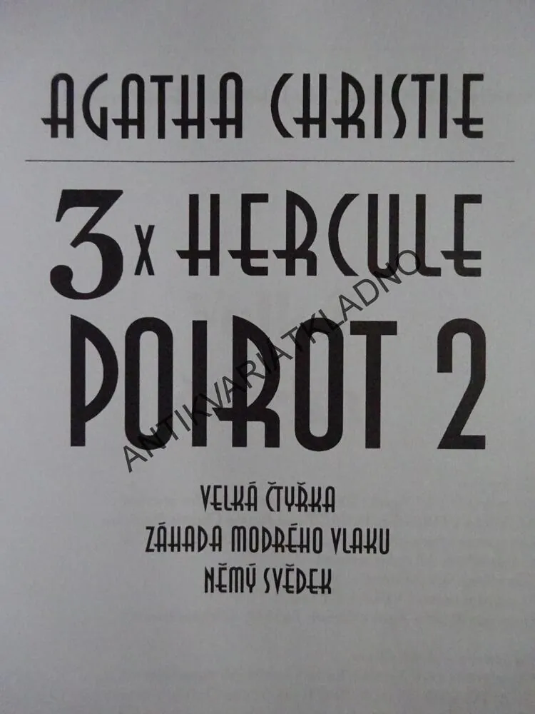 3 X HERCULE POIROT 2, AGATHA CHRISTIE, **an