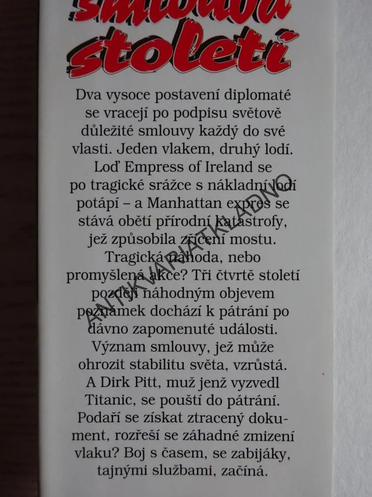 SMLOUVA STOLETÍ, CLIVE CUSSLER, **an