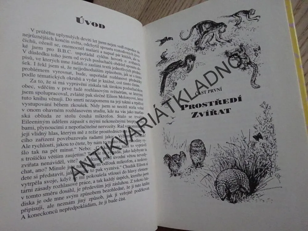 SCHŮZKY SE ZVÍŘATY, GERALD DURRELL, **an
