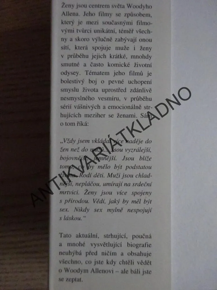 WOODY ALLEN A JEHO ŽENY, TIM CARROLL, **an