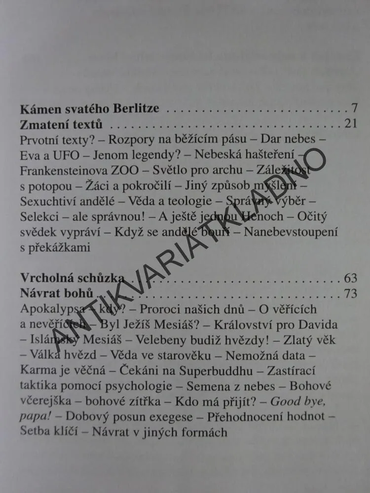 SOUDNÝ DEN DÁVNO NASTAL, ERICH VON DÄNIKEN, **an